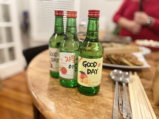 Flavored soju