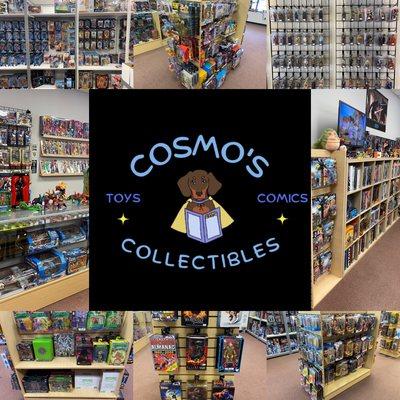 Cosmo's is a family owned buy, sell, and trade store for vintage and new collectible toys, action figures and comics.