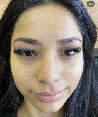 eyelash extensions & eyebrow lamination + tinting, threading