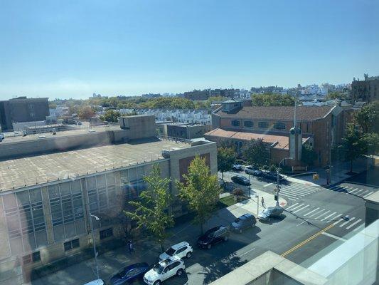 View From Dr. Shermans Office. My old neighborhood & Church, St. Athanasius. I love this neighborhood.