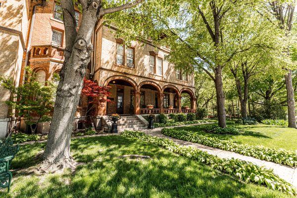 Side porch perfect for gatherings and reconnecting with the important people in your life.