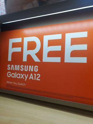 FREE Samsung Galaxy A12 When You Switch