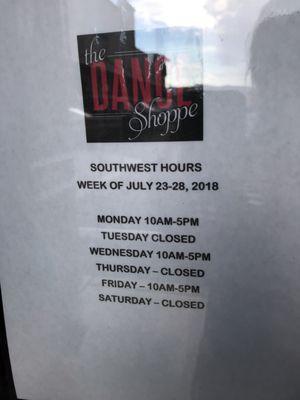 New Store Hours