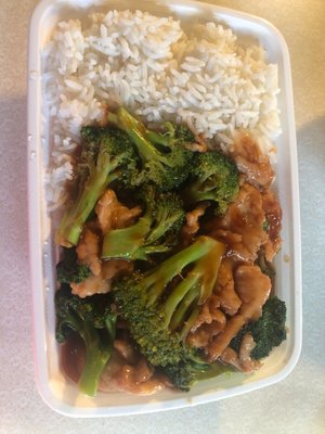 Chicken and broccoli