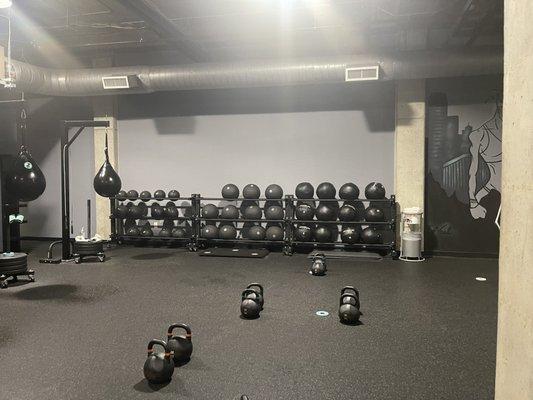 Inside of workout studio