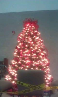 Red Christmas tree