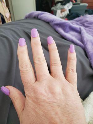 Loving my lilac nails!