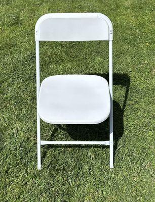 Classic white folding chair