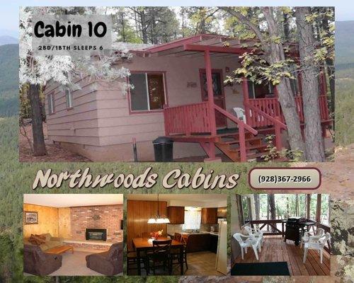 Northwoods Cabins Resort White Mountains, Arizona Vacations  Furnished Pinetop Cabin Rentals