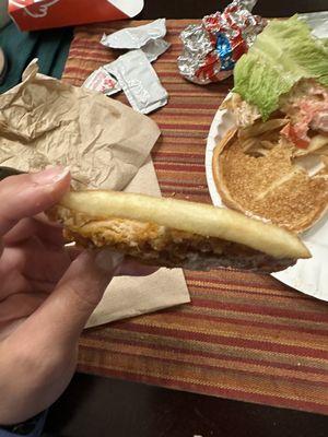 Wendy's spicy chicken sandwich