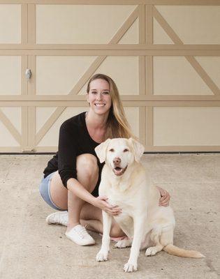 Me with my best friend, who passed recently. He will forever be my pup in spirit!