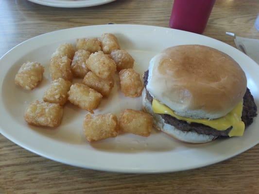 Burger and Tots