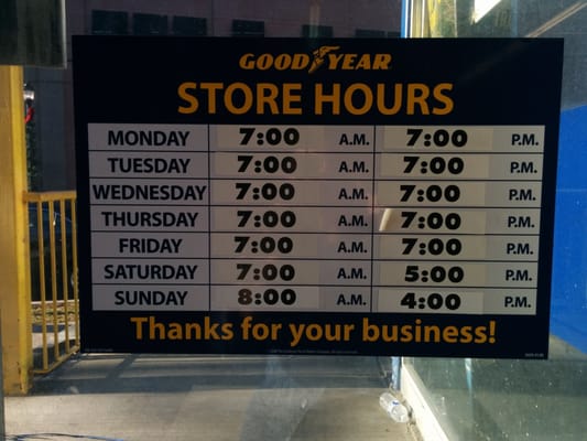 Store hours