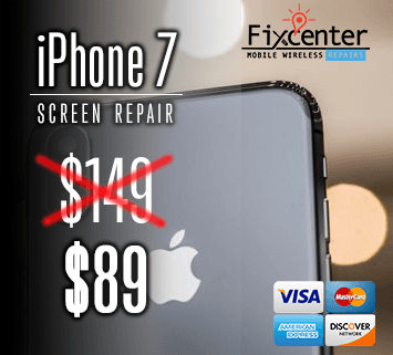 iPhone 7 Screen Repair $89 Plus Tax