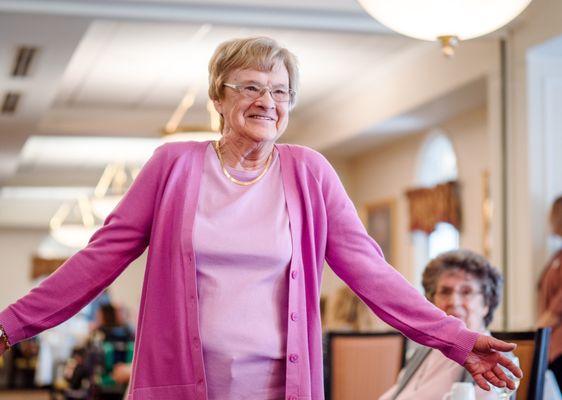 Spring Fashion Show at Appleridge - resident model