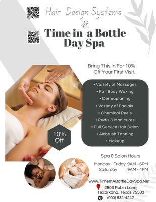 Time In A Bottle Day Spa