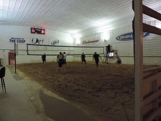 indoor volleyball court