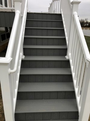 Trex Pebble Gray Deck With Railings