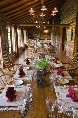 The Dining Room at Firehole Ranch.