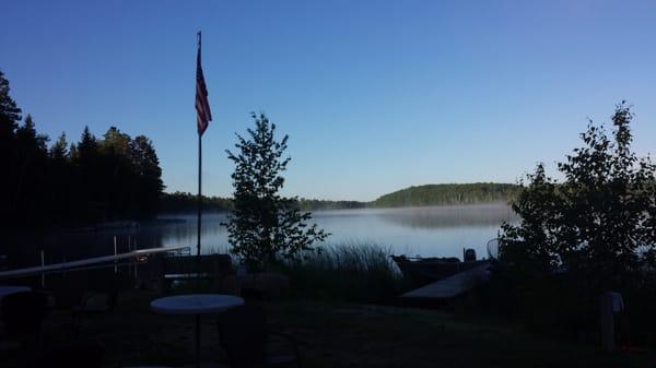 Spider lake from the lodge