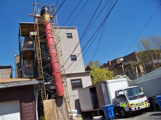 Flat roof replacement, Chicago