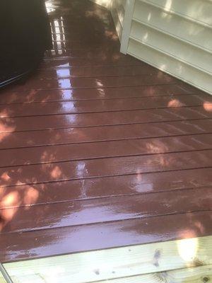 Pressure washing , deck washing