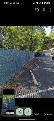 Same fence ! We fixed the issue of broken posts and fixed the fence where it needed repaired.