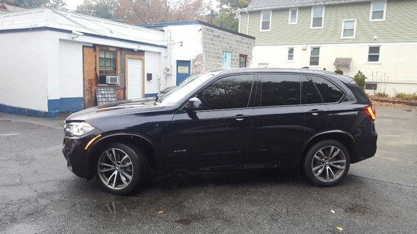 20% smoke tints with a lifetime warranty on this BMW X5