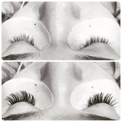 Before and after. Classic Lash extensions