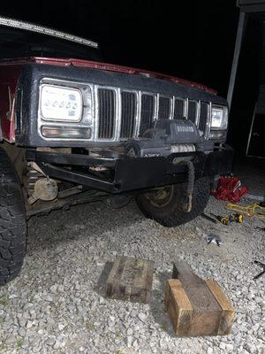 Winch bumper