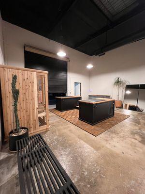 We have a 3-tank communal space for a communal experience.  Treat it like an open spa that forces you to learn from one another.