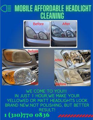 Harry B’s Headlight Cleaning