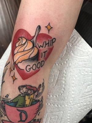 Dole whip tattoo done by Show Pigeon!