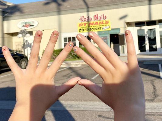 My daughter loves her nails