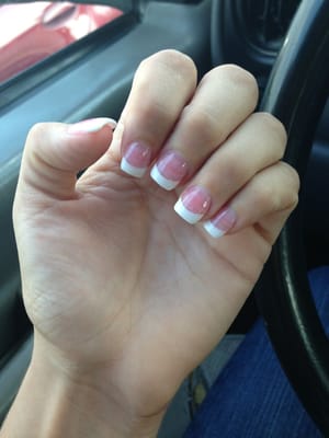 Can't even tell my real nails are bitten down to nothing! Lol.