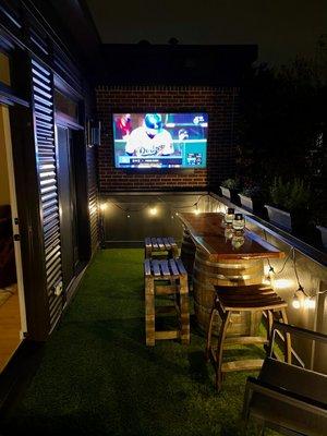 We sell and install outdoor TVs like this Sunbrite TV.