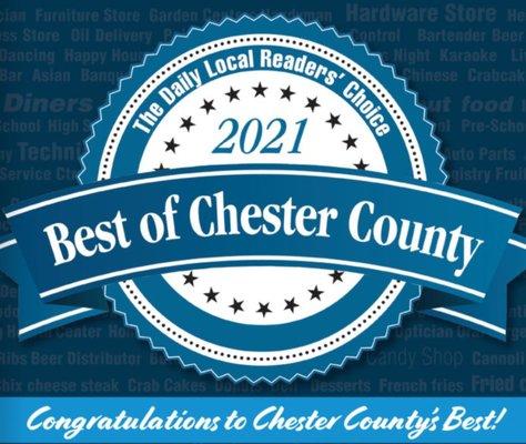 2021 Best of Chester County - Massage Therapy & Alternative Medicine