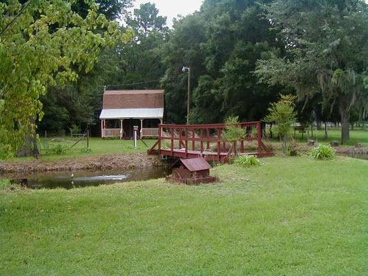 The view across the Pond-Earl Cabin