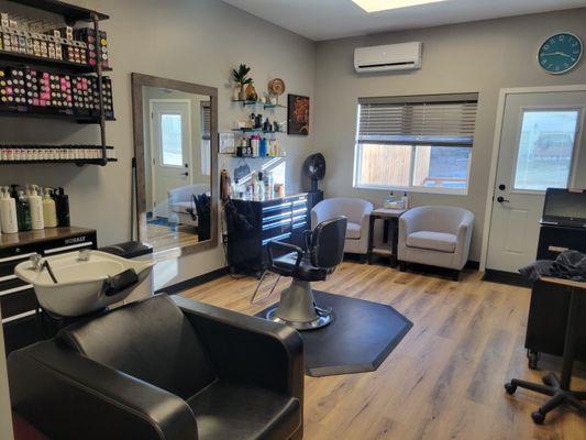 Inside of building/studio/salon