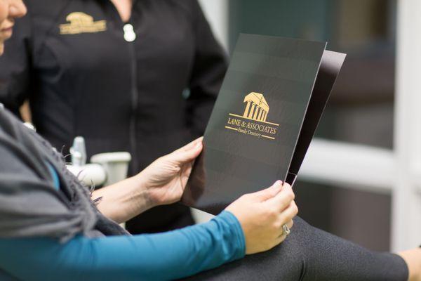 Our assistants and treatment coordinators review all your treatment plans with you.