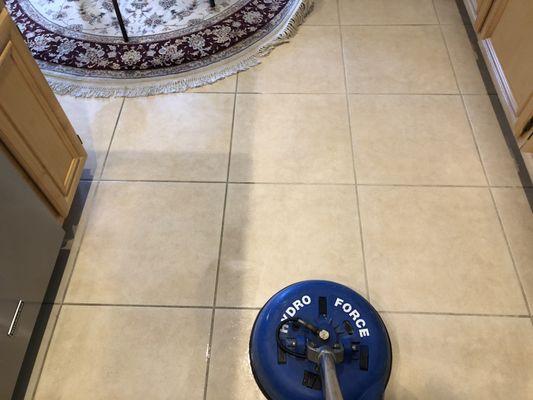 Tile and grout cleaning