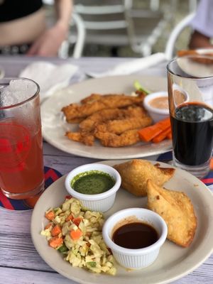 Tavern tenders and Vegetable Samosas