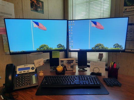 Duel Monitor Office Setup