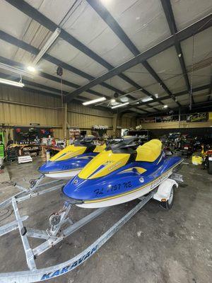 Full service and sales for SeaDoo Yamaha and Kawasaki jet skis