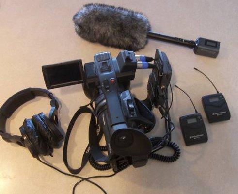 Panasonic HD Cameras,  Sennheiser Wireless Audio Equipment