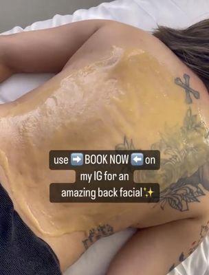 relaxing back facial