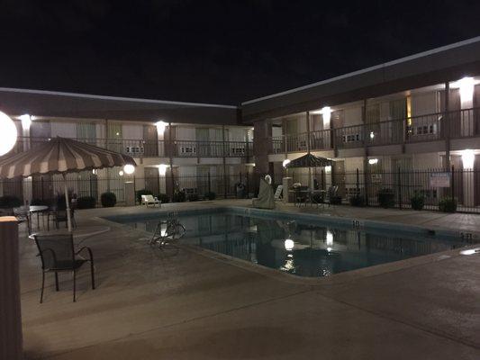 Pool at night