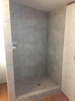 new shower done