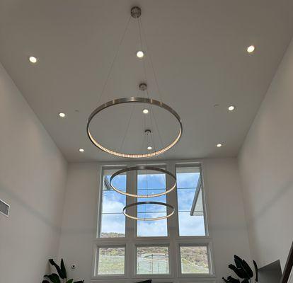 Custom lighting and Chandelier Installation