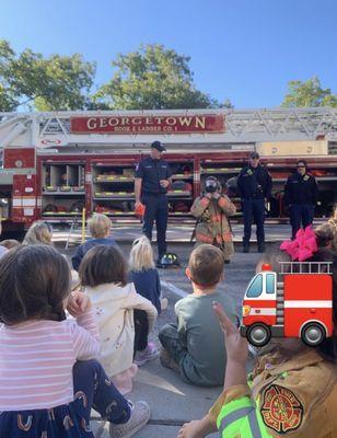 Georgetown FD visits school